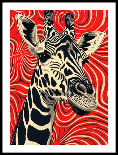 Plakat 40x55cm Wzrok Żyrafy na Arena.pl