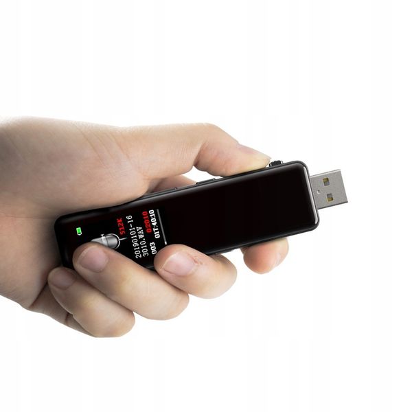 Szpiegowski Dyktafon cyfrowy 1536Kbps 8GB detekcja zdjęcie 10