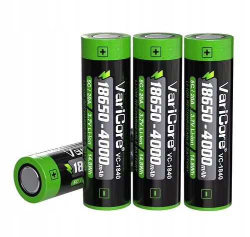 Akumulator bateria ogniwo VariCore VC-1840 18650 Li-ion 3.7V 4000mAh na Arena.pl