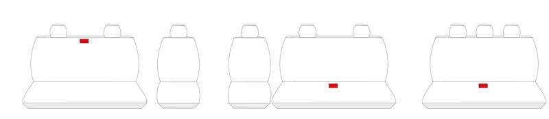VW T-5 BUS 9-os 2003-2015 Pokrowce dopasowane na miarę zdjęcie 6