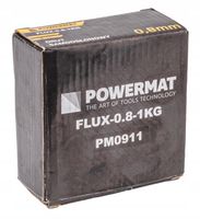 DRUT SPAWALNICZY RDZENIOWY SAMOOSŁONOWY POWERMAT FLUX 0,8MM 1000G 1KG FCAW