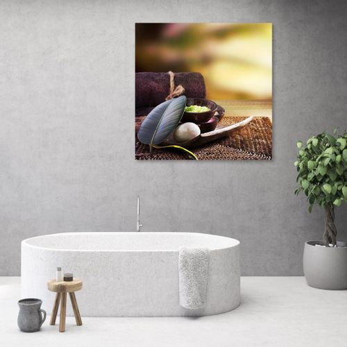 Emaga Obraz na płótnie, Zen, spa, liście - 60x60 na Arena.pl