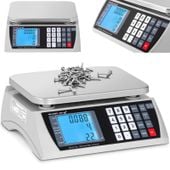 waga sklepowa handlowa licząca lcd 22.3 x 17.4 cm 30 kg / 1 g