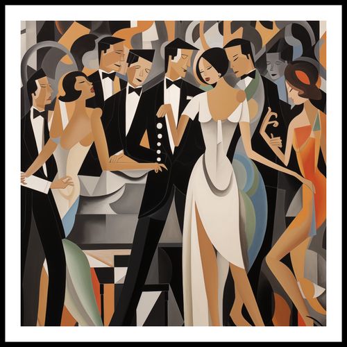 Plakat 60x60cm Bal w Art Deco na Arena.pl