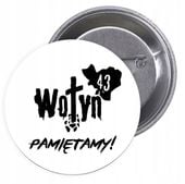 Przypinki buttony patriotyczne Wołyń 1943