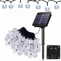 GIRLANDA LAMPKI OGRODOWE SOLARNE 100 LED KULKI 12M