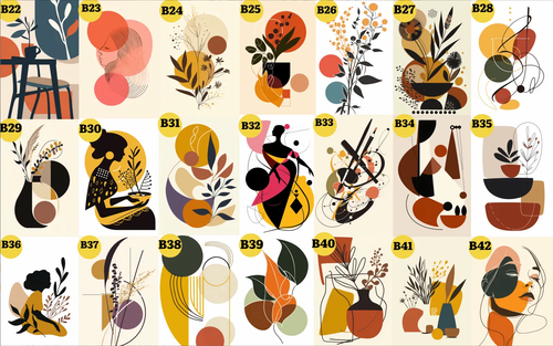 Plakaty Boho Minimalistyczny Beż Obrazy do salonu DUŻO WZORÓW na Arena.pl