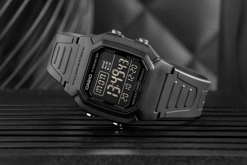 zegarek męski casio w-800h-1bves + box zdjęcie 6