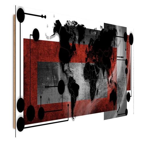 Deco Panel, Kompozycja z mapą świata 1 40x30 na Arena.pl