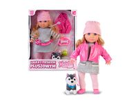 lalka natalia z pieskiem pluszowym 35 cm.1661