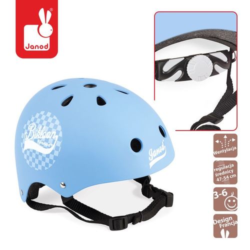 Kask niebieski 47-54 cm, Janod na Arena.pl