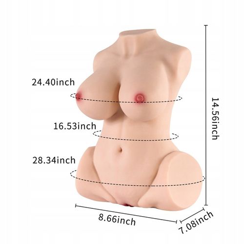 Kobieta tułowia dorosła lalka miłości mężczyzna Masturbator seks lalka na Arena.pl