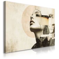 Obraz Canvas Do Sypialni Nowoczesny Portret Kobiety Abstrakcja 120cm x 80cm
