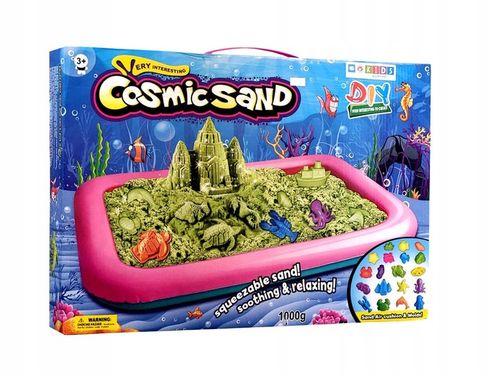 PIASEK KINETYCZNY Z 19 FOREMKAMI ZESTAW XXL PIASKOWNICA ZABAWKA DLA DZIECI na Arena.pl