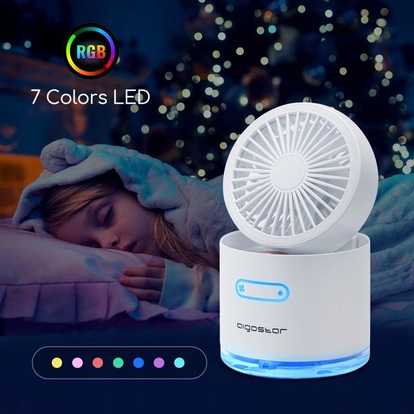 PRZENOŚNY MINI WENTYLATOR Z MGIEŁKĄ 10W 4W1 zdjęcie 2