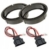 ADAPTER DYSTANS GŁOŚNIKOWY SAMOCHODOWY 165MM + 2x ZŁĄCZE GŁOŚNIKOWE VW SEAT