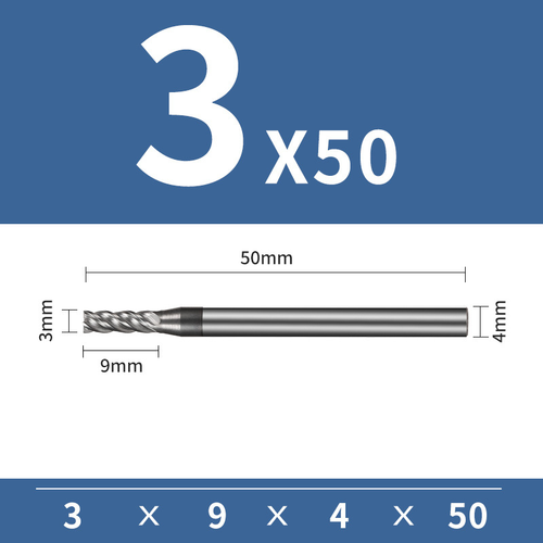Frez trzpieniowy 4-ostrzowy VHM HYPERCUT Rozmiar: Ø2x6x4Dx50L na Arena.pl