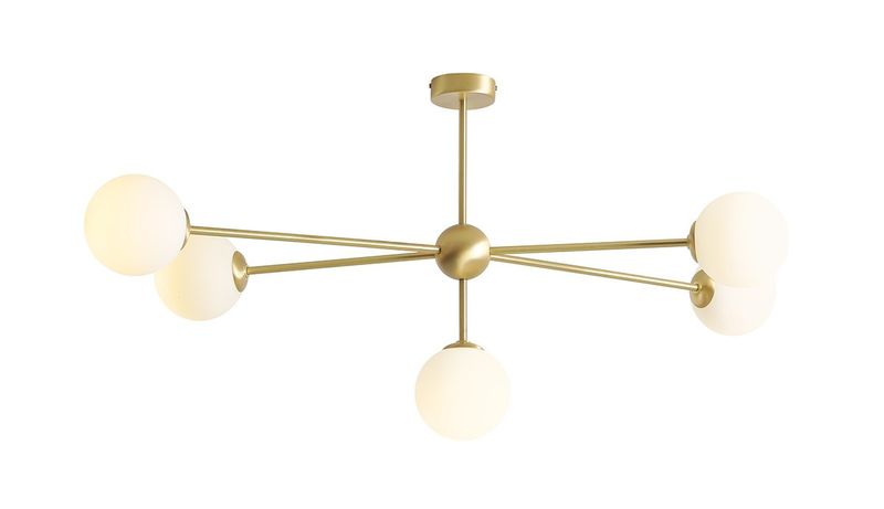 PLAFON WHITE PEARL 5 BRASS zdjęcie 1