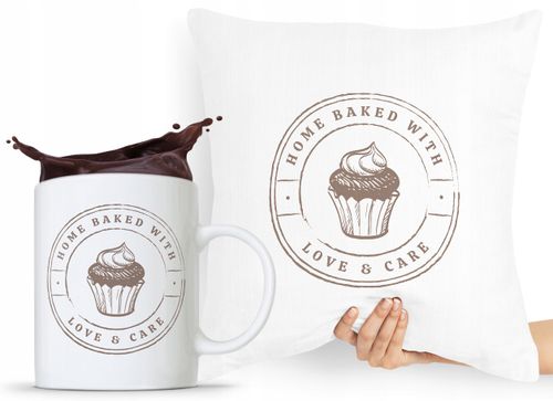 Zestaw Poduszka + Kubek Prezent Dla Piekarza Z Nadrukiem Ze Zdjęciem na Arena.pl