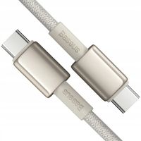 2 x Kabel USB-C Baseus Tungsten Gold 100W 1m Szybkie Ładowanie Dane Złoty