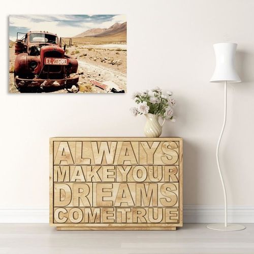 Deco Panel, Auto na pustyni 80x60 na Arena.pl