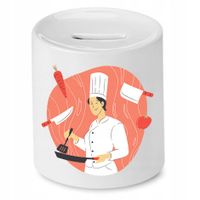 Skarbonka Dla Kucharza Szefa Kuchni Prezent Z Nadrukiem Ze Zdjęciem