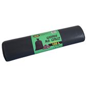 worki na gruz 120l czarne 70x110cm 105 mik. ld 10szt deal