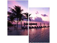 70X50CM OBRAZ MAGICZNY ZACHÓD SŁOŃCA MALEDIWACH ŚCIAN