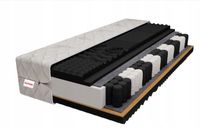 Materac 160x200 cm kokos kieszeniowy twardy MAX BLACK PRESTIGE polski