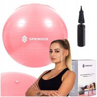 PIŁKA GIMNASTYCZNA REHABILITACYJNA DO ĆWICZEŃ 75 cm FITNESS + POMPKA 150 kg