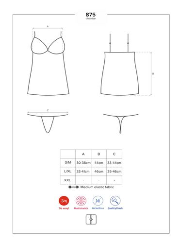 Bielizna- 875-Che-1 Koszulka I Stringi L/Xl na Arena.pl