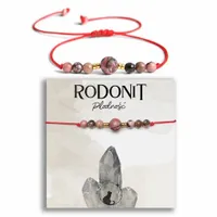 Bransoletka damska z RODONITU amulet na PŁODNOŚĆ