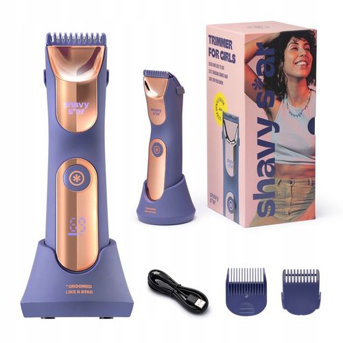 Damska Maszynka do Golenia Miejsc Intymnych Golarka do Ciała Nóg Shavy Star na Arena.pl