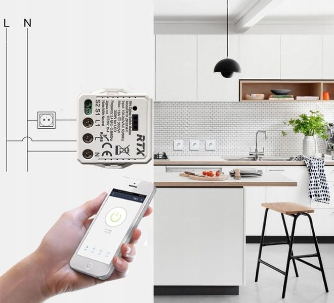 RTX Moduł MINI Przekaźnik Sterownik 16A TUYA ZigBee zdjęcie 16