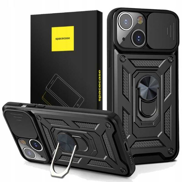 Spacecase Camring Iphone 13 Czarny zdjęcie 1