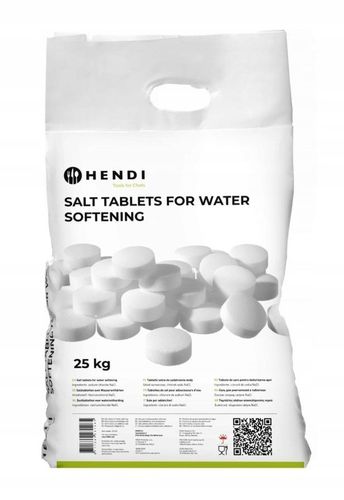 Tabletki solne 25kg HENDI NaCl, do zmiękczacza, NaCl, sól w tabletkach na Arena.pl