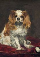 Plakat 70x100cm A King Charles Spaniel,  Edouard Manet do Salonu