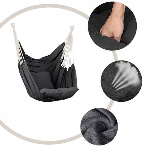 NOWOCZESNY HAMAK FOTEL OGRODOWY WISZĄCY KRZESŁO HUŚTAWKA na Arena.pl