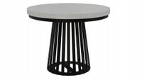 STÓŁ OKRĄGŁY ROZKŁADANY NOGA METAL SALON KUCHNIA 100cm+2x50cm