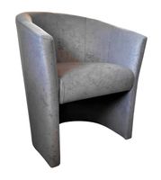 Fotel CLUB Mikrofaza 17 szary