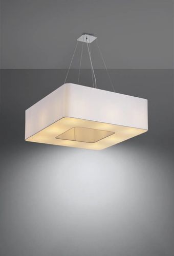 LAMPA wisząca SL.0783 kwadratowa OPRAWA zwis abażurowy biały na Arena.pl