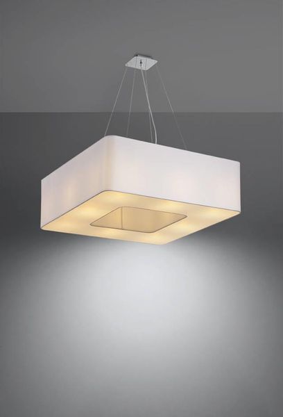 LAMPA wisząca SL.0783 kwadratowa OPRAWA zwis abażurowy biały zdjęcie 2