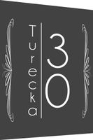 Tabliczka Tablica ADRESOWA ALUMINIOWA numer domu twój adres miasto 30x20