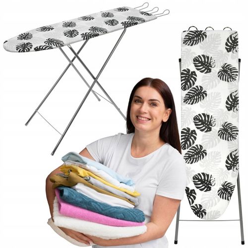 DESKA DO PRASOWANIA Z UCHWYTEM NA ŻELAZKO 100 X 30 STABILNA SKŁADANA na Arena.pl