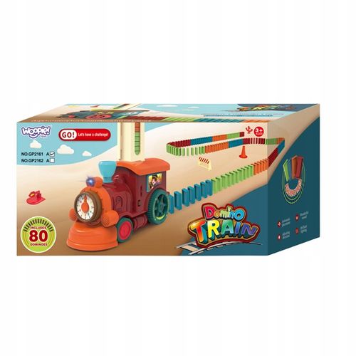 INTERAKTYWNA KOLOROWA CIUCHCIA POCIĄG UKŁADA DOMINO KLOCKI POCIĄG WOOPIE na Arena.pl