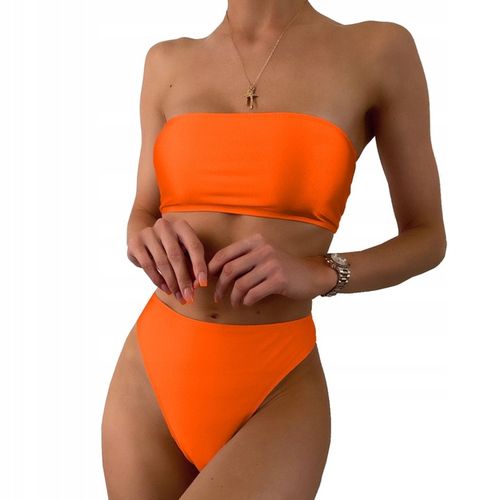 STRÓJ KĄPIELOWY DWUCZĘŚCIOWY SEXY BIKINI MAJTKI WYSOKI STAN OPASKA KOLORY M na Arena.pl