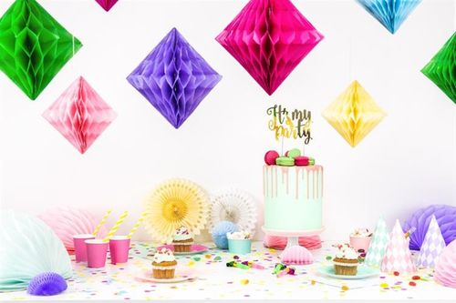 Diament bibułowy, biały, 30cm na Arena.pl