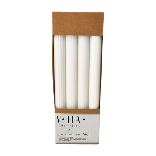 Świece stołowe RAK (09216) VELA Ołówek 22/230 biały ~8h 4szt. na Arena.pl