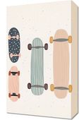 Obraz 30x50cm Wzory dla Dzieci, Chłopca Do Pokoju - Deskorolki