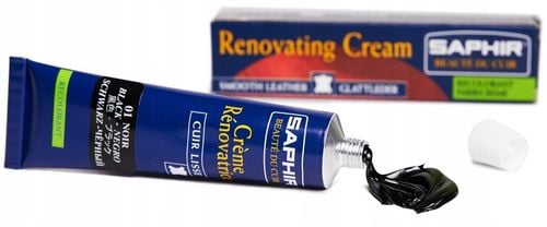 SAPHIR RENOVATING CREAM DO RENOWACJI SKÓR CZARNY na Arena.pl